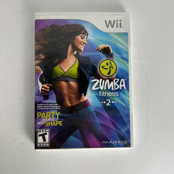 Zumba Fitness 2 Nintendo Wii 2011 Dance Party Fitness Game Complete w/ Belt - Picture 2 of 7